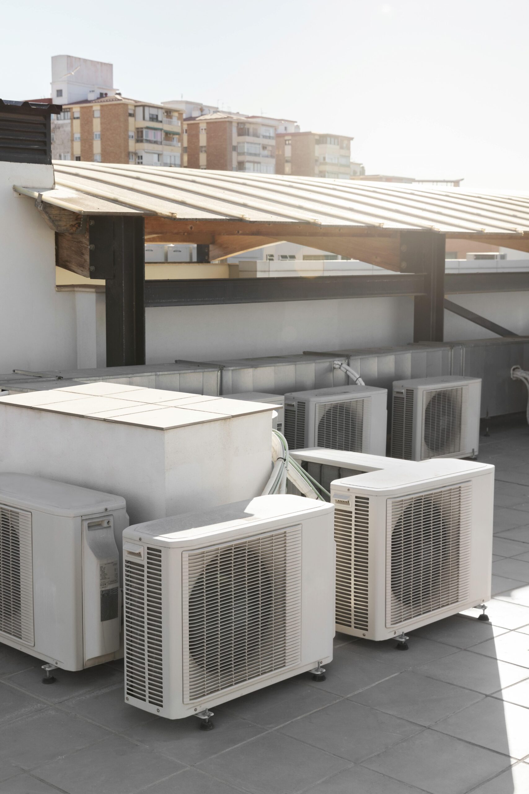 Ac unit on a roof